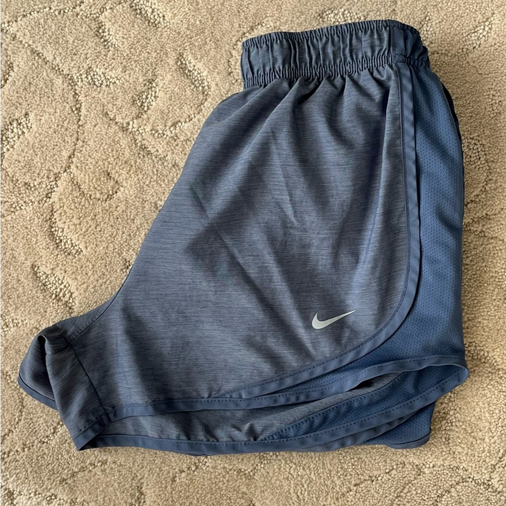 Nike Dri-Fit Running Shorts Gray Womens Size S Built In Brief‎